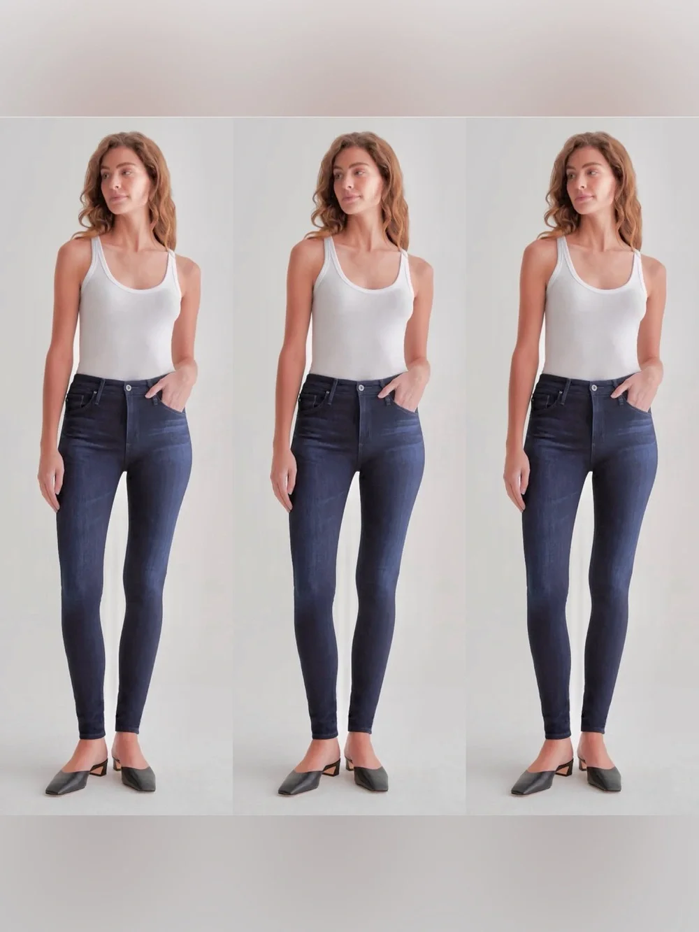 Adriano Goldschmied Farrah Skinny Denim Jeans in Medium Blue Wash (27)